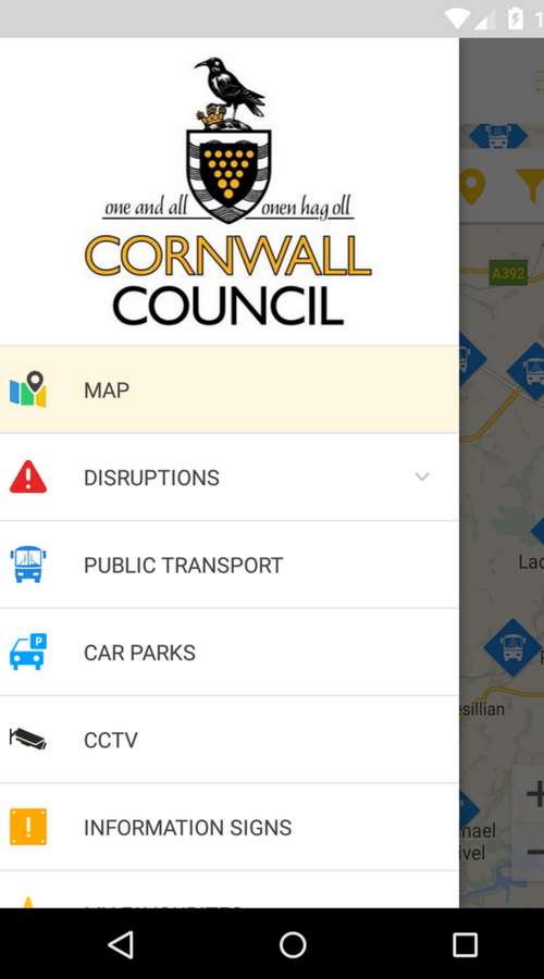 Cornwall Council app screenshot 1